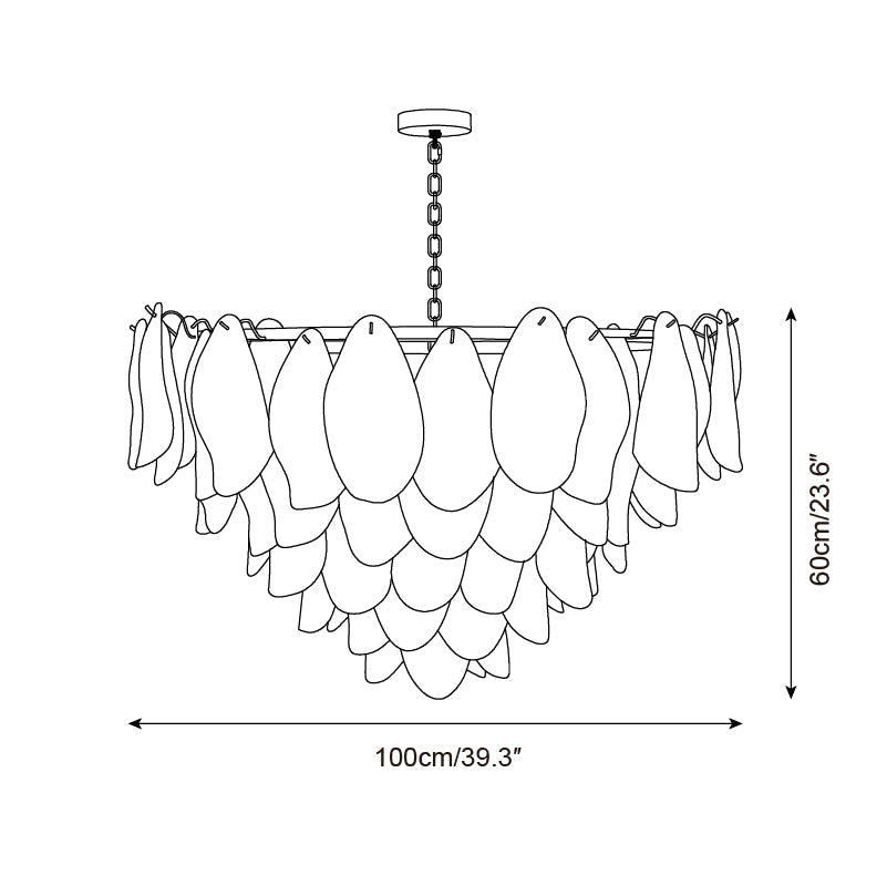 Aurora Fuchsia Chandelier