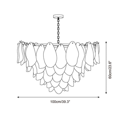 Aurora Fuchsia Chandelier