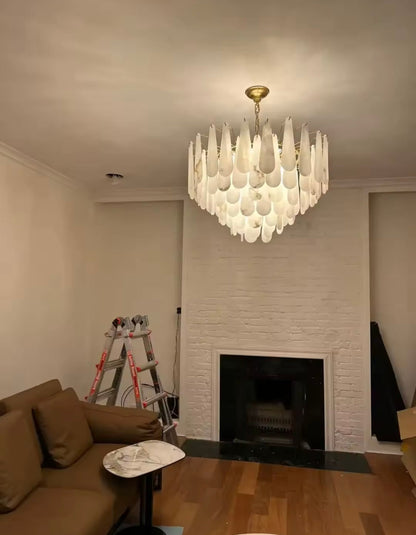 Louise Teardrop Alabaster Chandelier