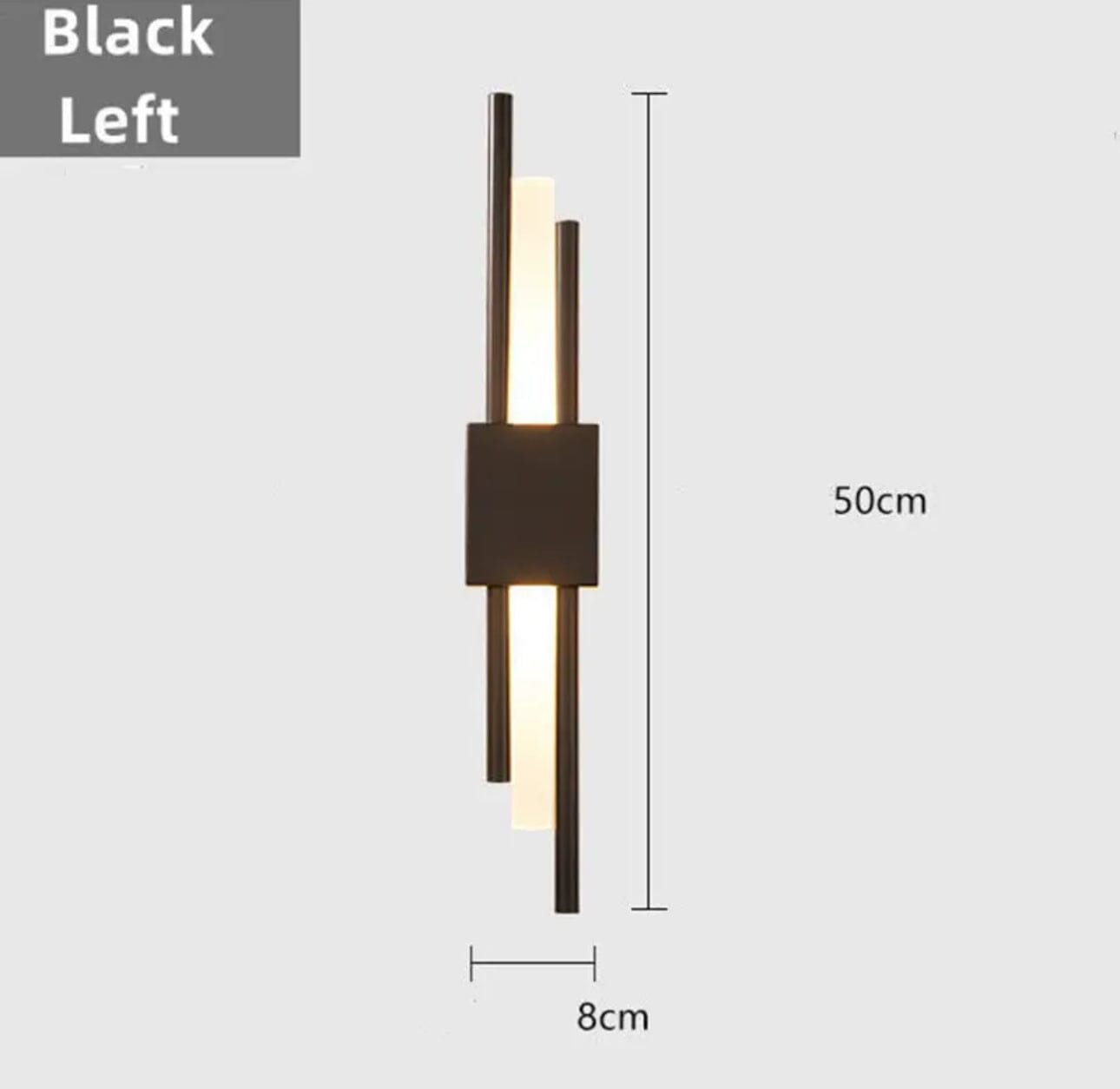 Sophie Noir Dual-Glow Minimalist Sconce