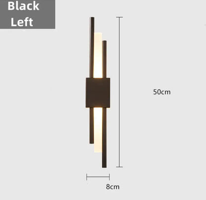 Sophie Noir Dual-Glow Minimalist Sconce
