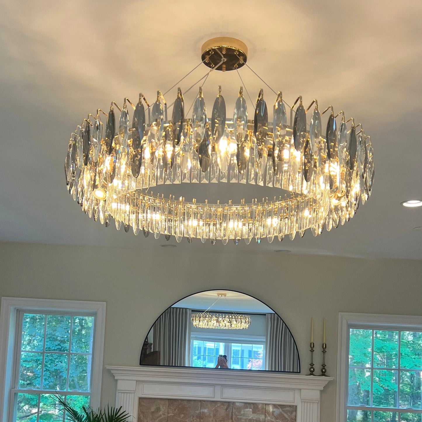 Amélie Crown Crystal Crossover Chandelier