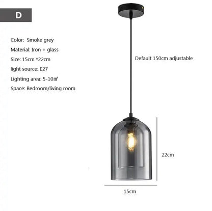 Amélie Aubre Scandinavian Glass Pendant Light