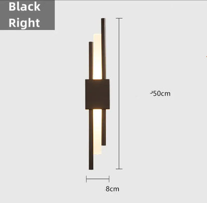 Sophie Noir Dual-Glow Minimalist Sconce