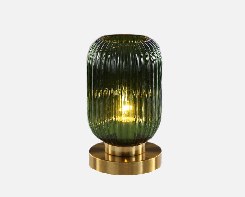 Élise Gema Ripple Glass Table Lamp Stained Glass Accent Light