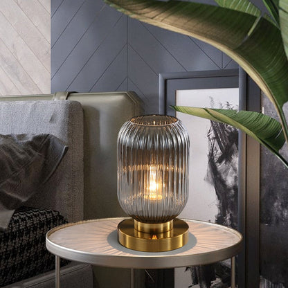 Élise Gema Ripple Glass Table Lamp Stained Glass Accent Light