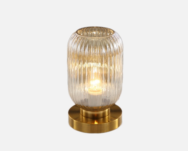 Élise Gema Ripple Glass Table Lamp Stained Glass Accent Light