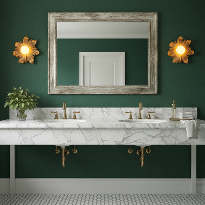 Camille Floral Resin Wall Lamp with Soft Glow Design
