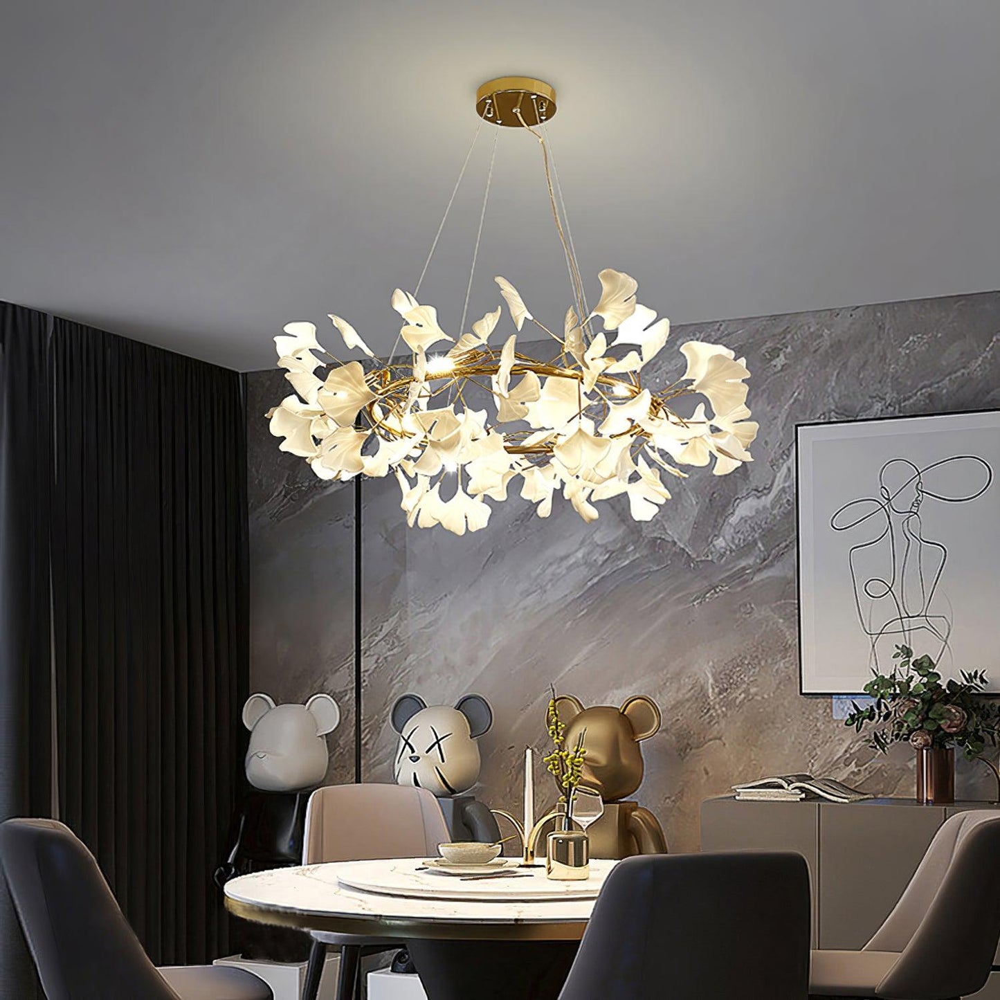 Élodie Ginkgo Chandelier O Style