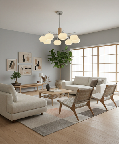 Elodie Gino Glass Chandelier