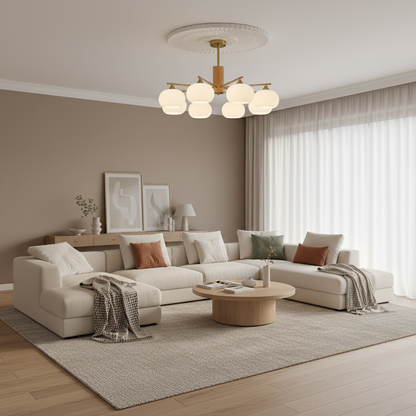 Elodie Gino Glass Chandelier