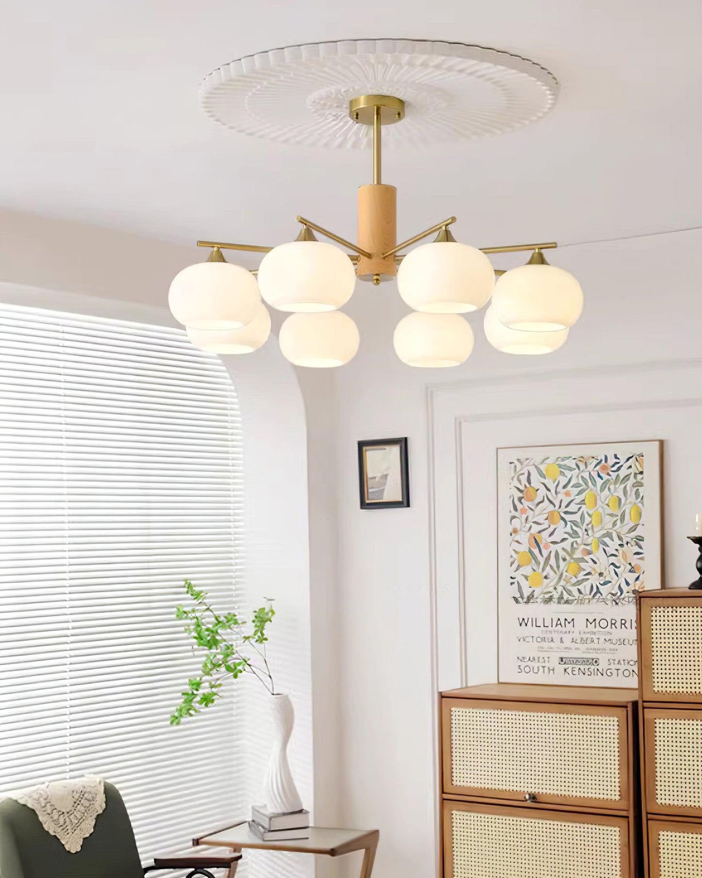 Elodie Gino Glass Chandelier