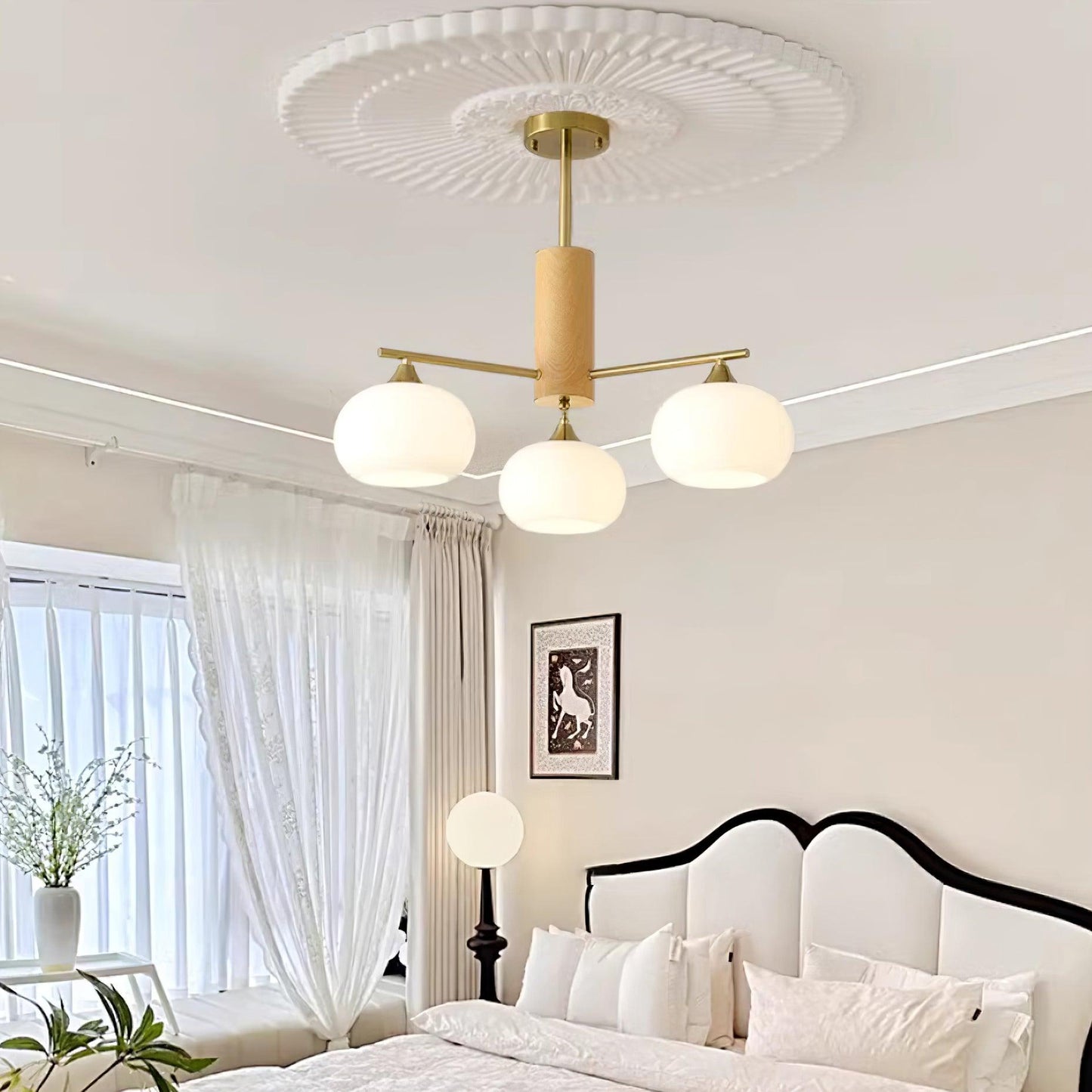 Elodie Gino Glass Chandelier