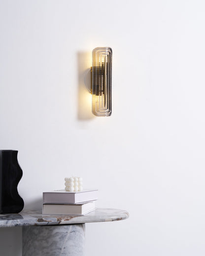 Camille Glacium Wall Lamp Metal and Glass LED Lighting