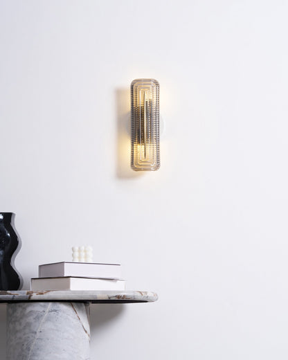 Camille Glacium Wall Lamp Metal and Glass LED Lighting