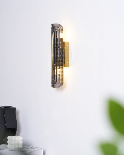 Camille Glacium Wall Lamp Metal and Glass LED Lighting