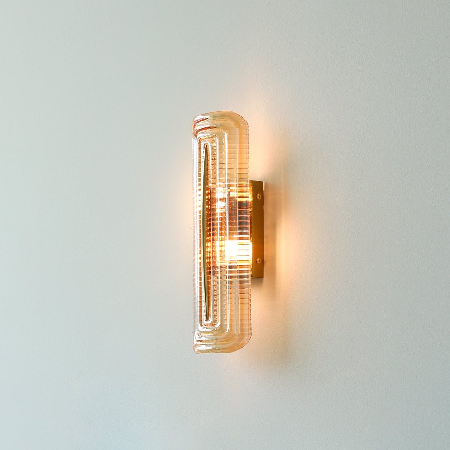 Camille Glacium Wall Lamp Metal and Glass LED Lighting