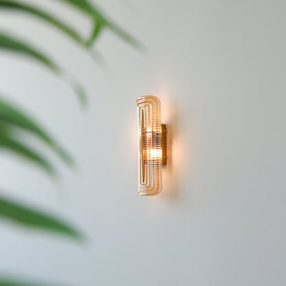 Camille Glacium Wall Lamp Metal and Glass LED Lighting