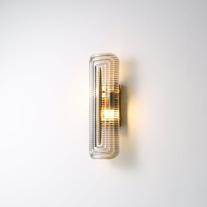 Camille Glacium Wall Lamp Metal and Glass LED Lighting
