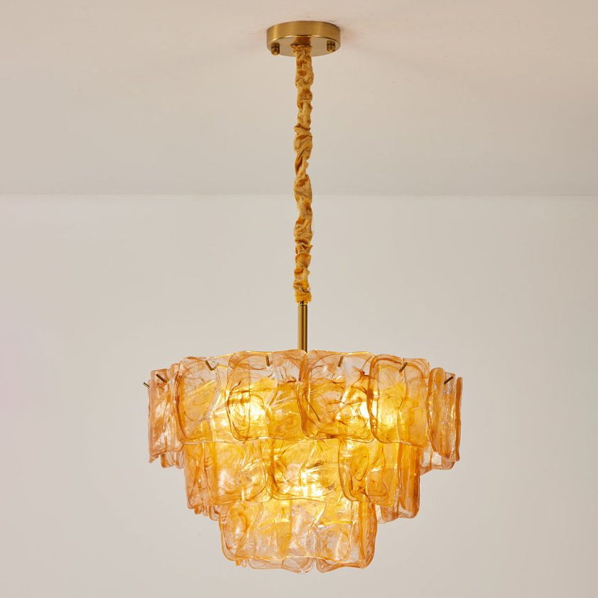 Camille Glazed Tier Chandelier