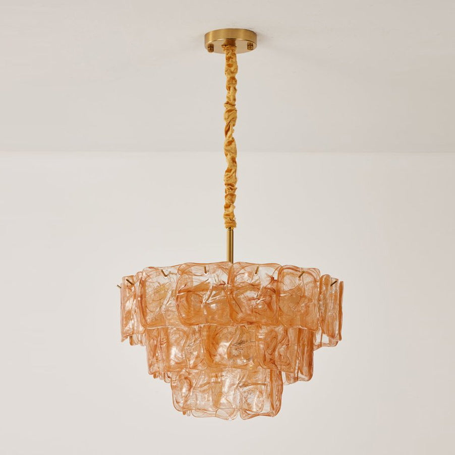 Camille Glazed Tier Chandelier