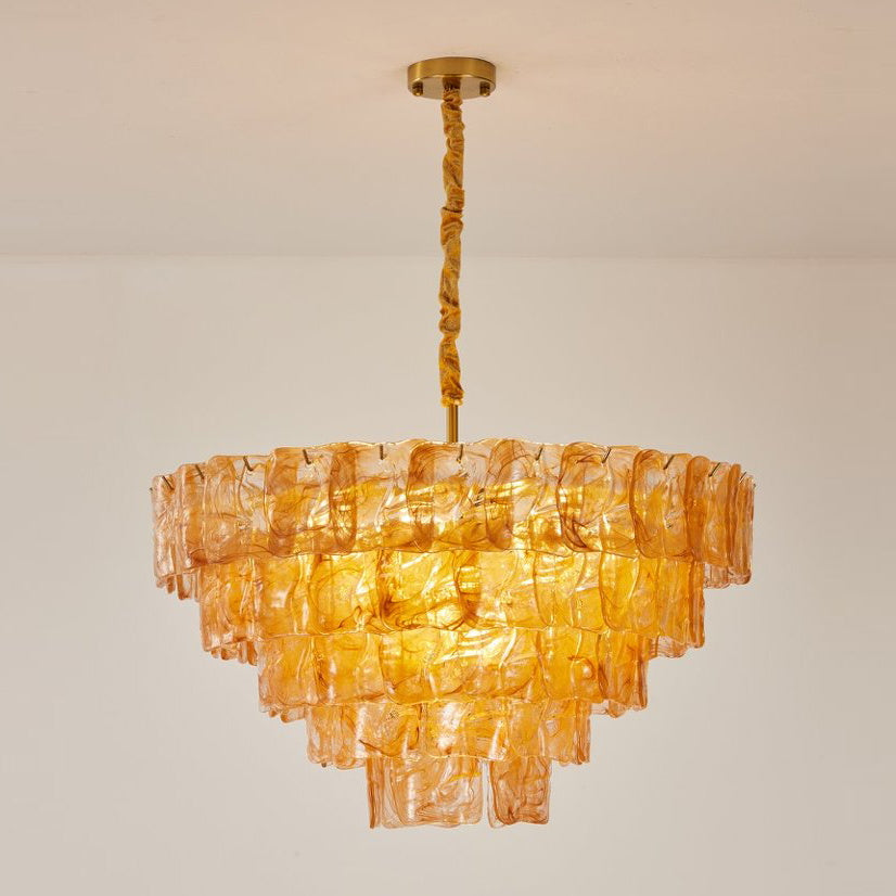 Camille Glazed Tier Chandelier