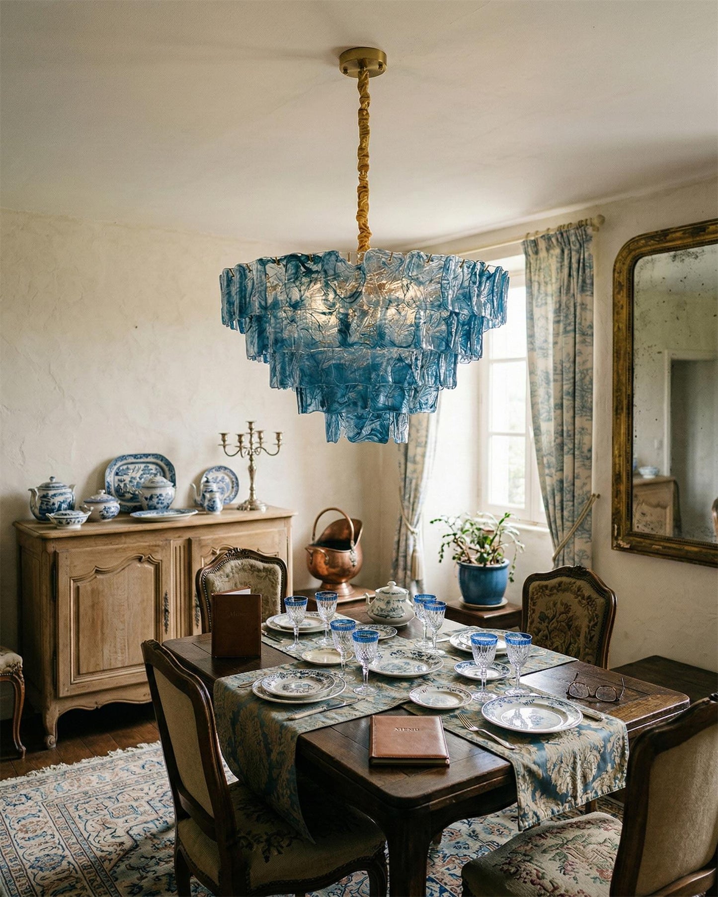 Camille Glazed Tier Chandelier