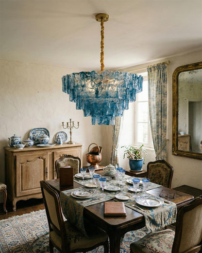 Camille Glazed Tier Chandelier
