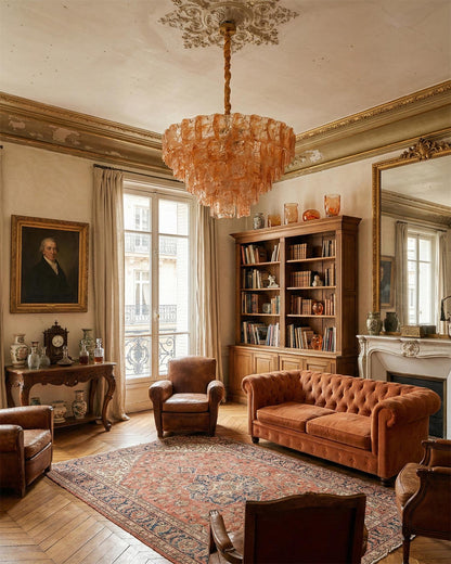 Camille Glazed Tier Chandelier