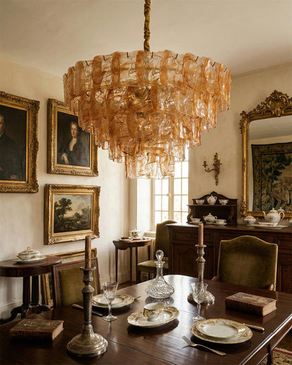 Camille Glazed Tier Chandelier