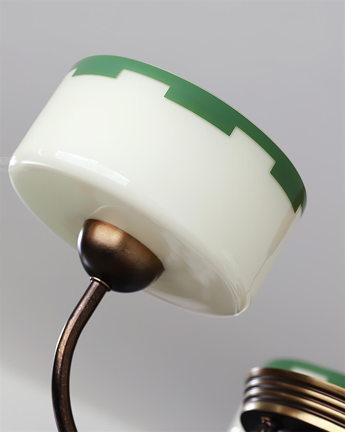 Sophie Green Glass Modern Arched Chandelier