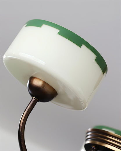 Sophie Green Glass Modern Arched Chandelier