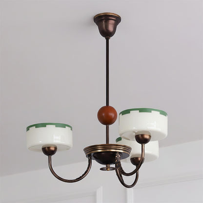 Sophie Green Glass Modern Arched Chandelier