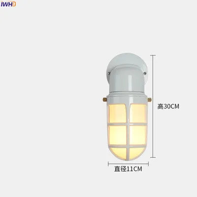 Aurélie Outdoor Aluminum Wall Light Waterproof Glass Lamp