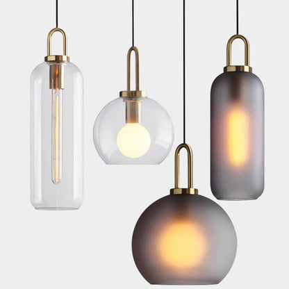Isabelle Cylindrical Glass Pendant Light