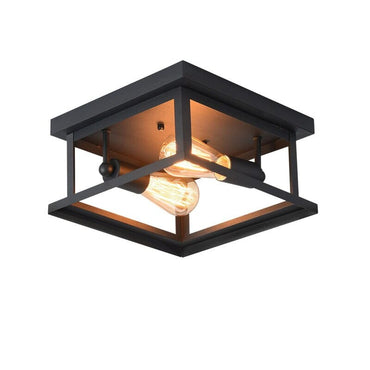 Amélie Retro Wrought Iron Square Ceiling Lamp