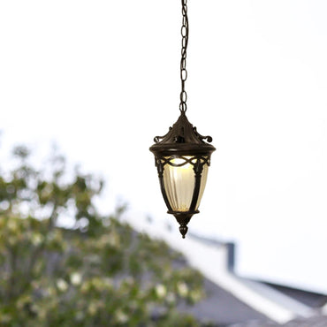 Céleste Outdoor Black Pendant Chandelier Pavilion Light