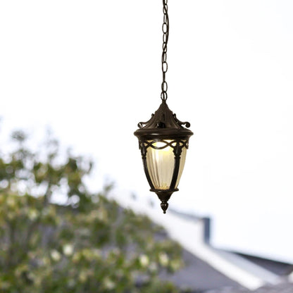 Céleste Outdoor Black Pendant Chandelier Pavilion Light