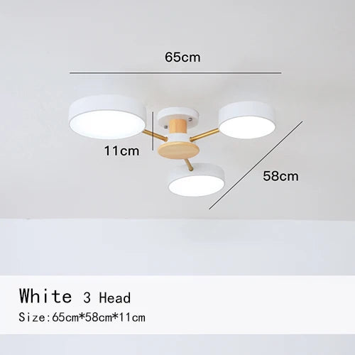 Manon Nordic Macaron Multi-Arm Ceiling Light