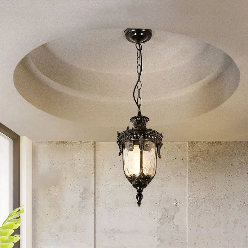Camille Retro Outdoor Pendant Lamp European Patio Light