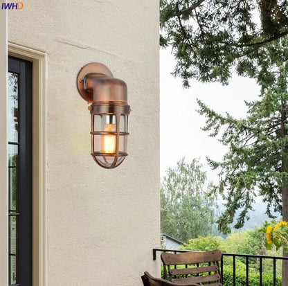 Aurélie Outdoor Aluminum Wall Light Waterproof Glass Lamp