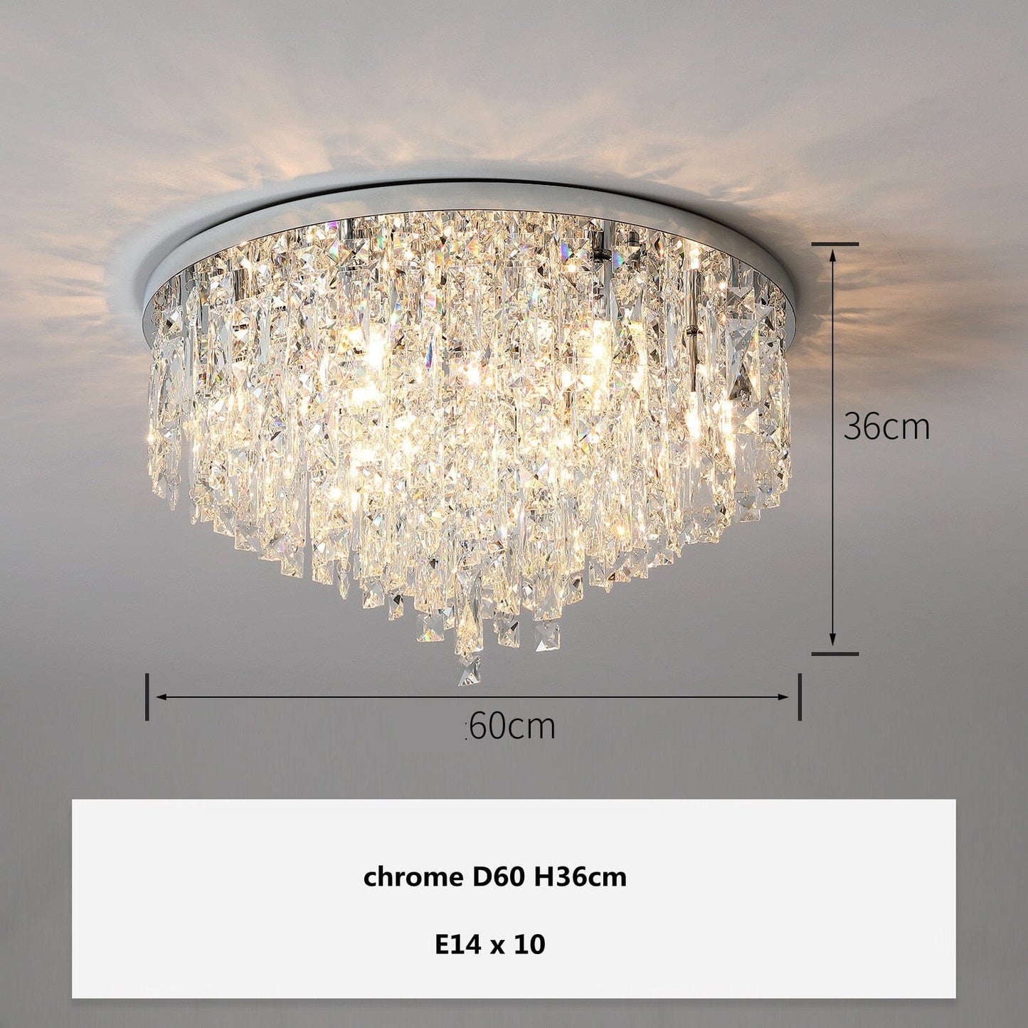 Amara Luxury K9 Crystal Ceiling Lamp