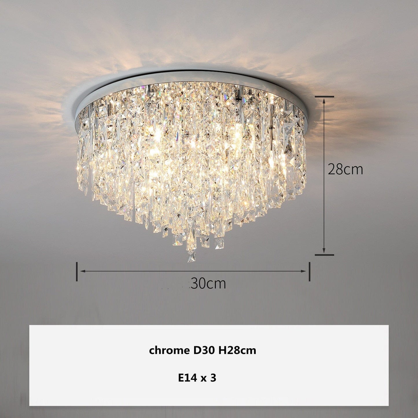 Amara Luxury K9 Crystal Ceiling Lamp