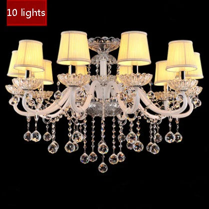 Modern Crystal Candle Chandelier for Bedroom and Restaurant