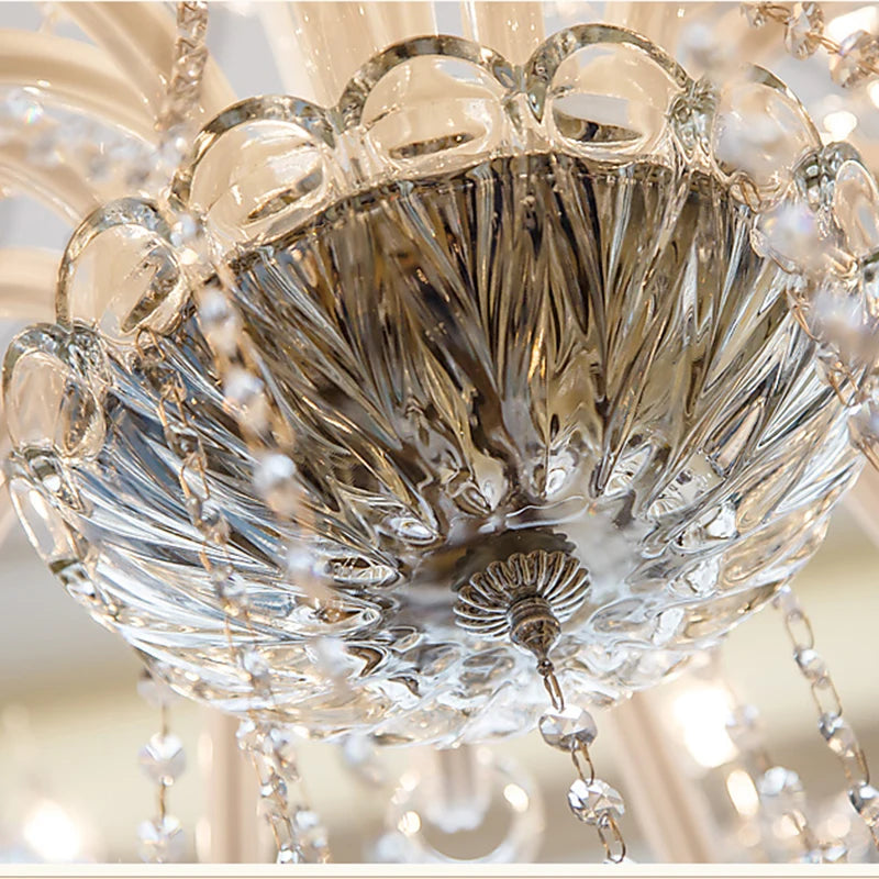Modern Crystal Candle Chandelier for Bedroom and Restaurant