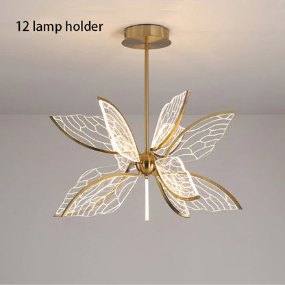 Inès Butterfly Acrylic Chandelier