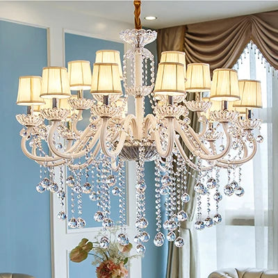 Modern Crystal Candle Chandelier for Bedroom and Restaurant