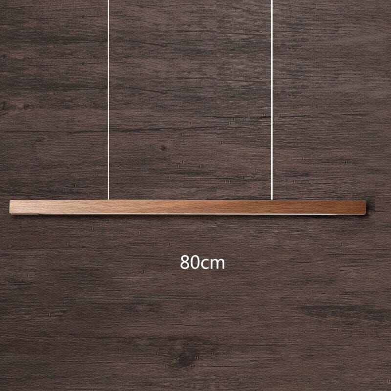 Amélie Oak & Walnut Linear Chandelier