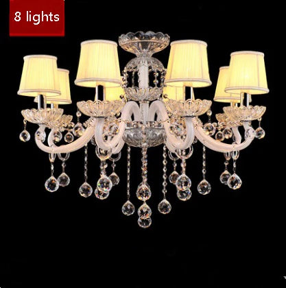 Modern Crystal Candle Chandelier for Bedroom and Restaurant