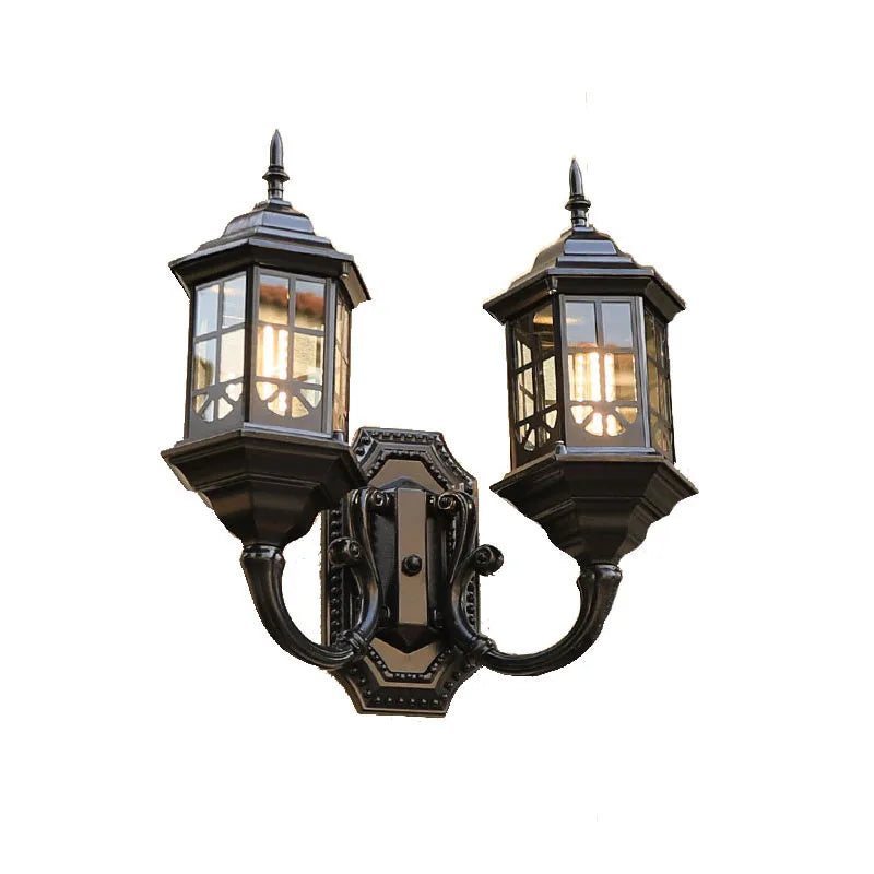 Amélie Outdoor Dual Head Wall Lamp Waterproof Garden Light